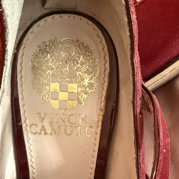Vince Camuto Burgundy Strappy Heels - Picture 3 of 5